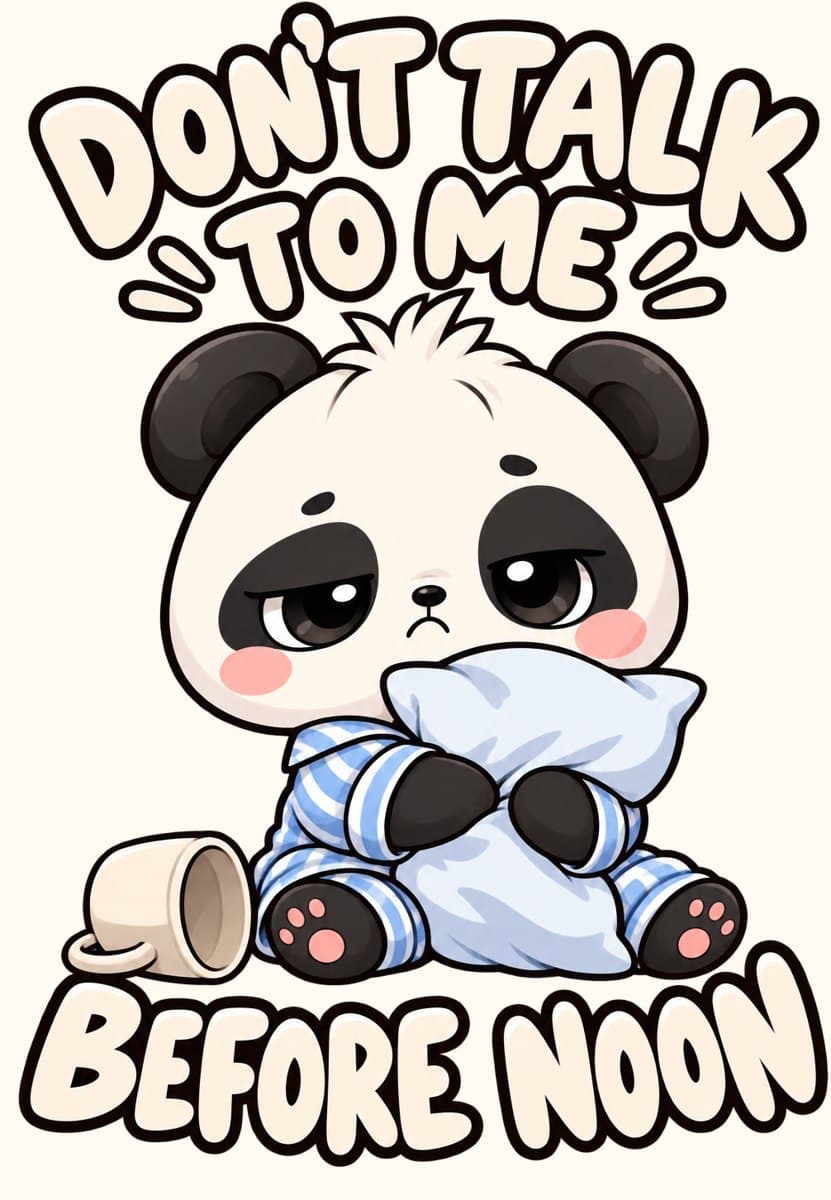 Not a Morning Panda artwork