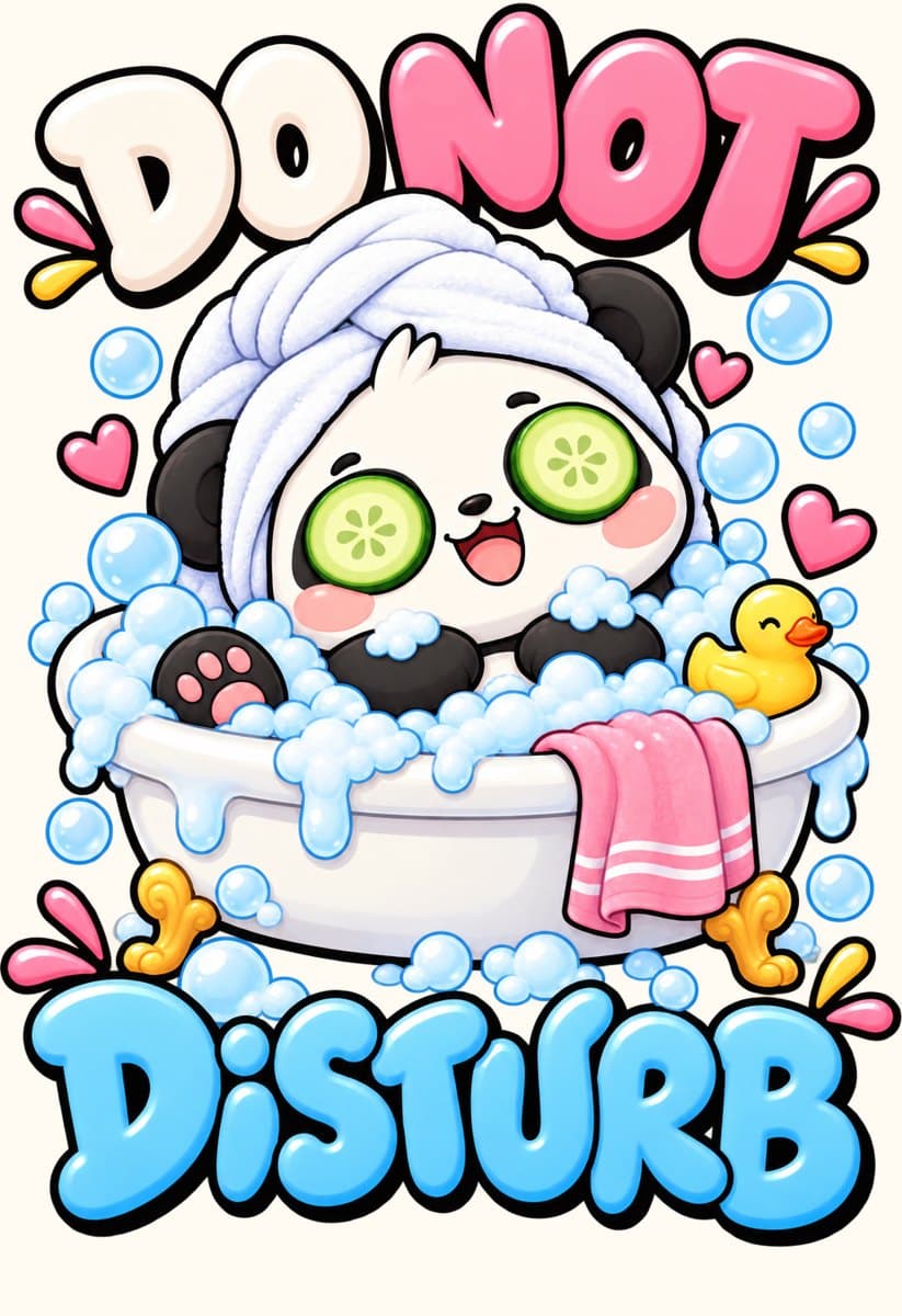 Self-Care Panda artwork
